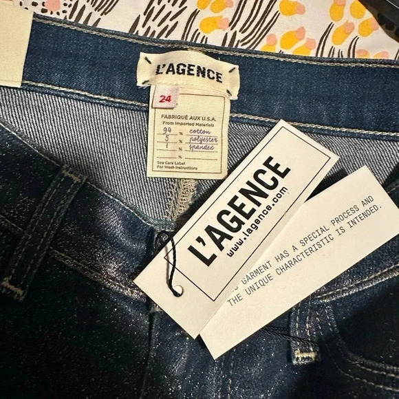 NWT L'AGENCE Mid-Rise Skinny Leg Jeans size 24 - Picture 5 of 7